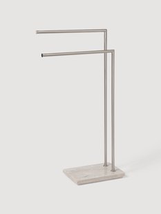 Handdoekenhouder Simba met marmeren voetstuk