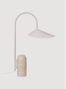 Grote tafellamp Arum met marmeren voet, verstelbaar