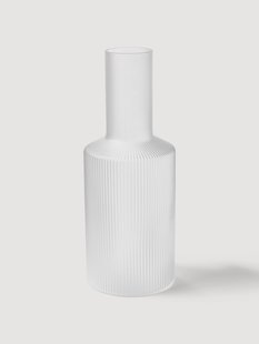 Mondgeblazen karaf Ripple met groefreli&euml;f, 1 L