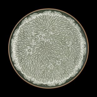 Rörstrand Ostindia Floris bord Ø20 cm Groen