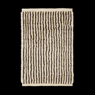 Ferm Living Kami vloerkleed Off white-coffee, 80x120 cm