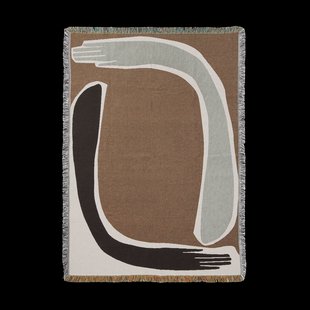 Ferm Living Pose Tapestry plaid 120x170 cm Coffee