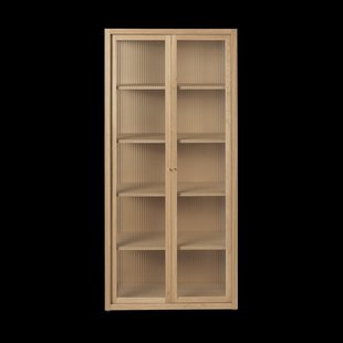 Ferm Living Reed vitrinekast 70x155 cm Natural oak