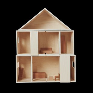 Ferm Living Toro opvouwbaar poppenhuis Natural