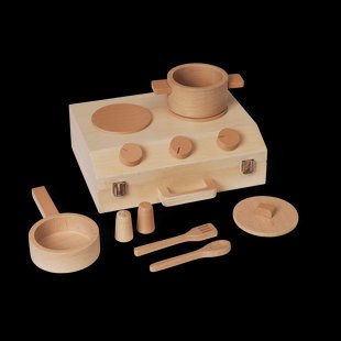 Ferm Living Toro Suitcase Kitchen kookset voor kinderen Natural