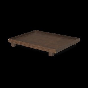 Ferm Living Bon houten dienblad large Smoked oak