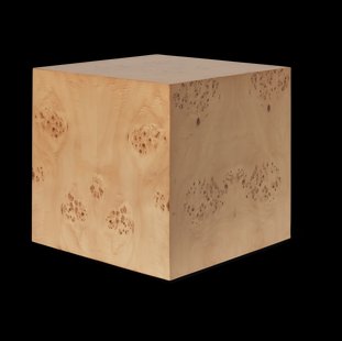 Ferm Living Burl Cube bijzettafel 40x40 cm Natural