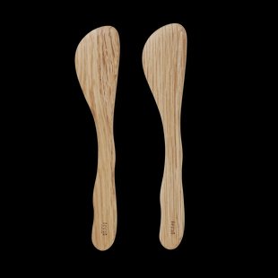 Ferm Living Cairn botermes 2-pack Oak