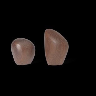 Ferm Living Cairn peper- en zoutstel Dark brown