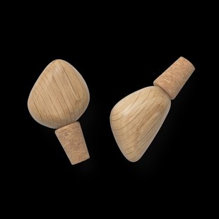 Ferm Living Cairn wijnstopper 2-pack Oak