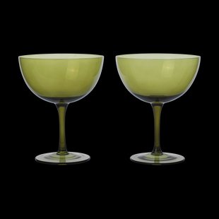 Ferm Living Host cocktailglas 24 cl 2-pack Moss green Ferm Living Host cocktailglas 24 cl 2-pack Moss green