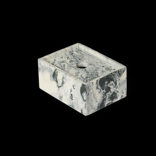 Ferm Living Mist opbergdoos 7,5x10 cm Emerald-off white