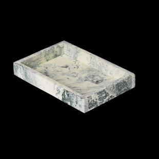 Ferm Living Mist decoratieplateau 10x15 cm Emerald-off white