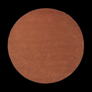 Ferm Living Stille getuft vloerkleed rond Red brown, Ø240 cm