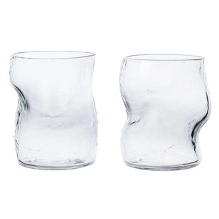 Ferm Living Dimple Glazen Set Van 2 Clear