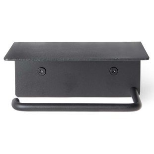 Ferm Living Dora Toiletrolhouder Met Plankje Black