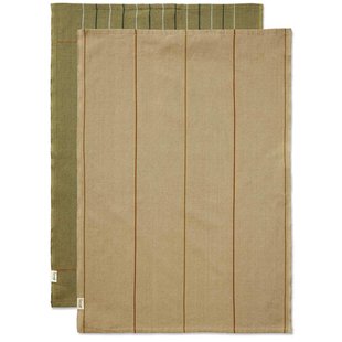 Ferm Living Ito Theedoek Set Van 2 Seaweed/Flax