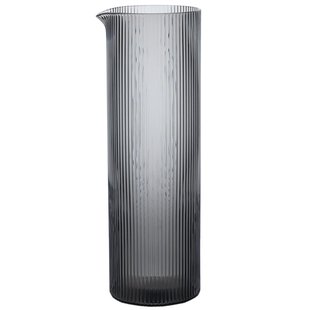 Ferm Living Ripple Karaf 1L H25,5 Smokey Grey