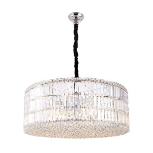 Maxlight Puccini - hanglamp - Ø 80 x 120 cm - chroom en zwart