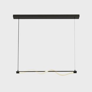 Searchlight Serpent LED hanglamp, zwart/wit, metaal, dimbaar