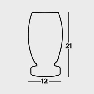 Searchlight Cyclone LED tafellamp, chroom/helder, glas, 20,5 cm hoog