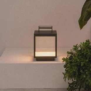 FARO BARCELONA LED tafellamp Kerala, donkergrijs, aluminium, hoogte 26,8 cm