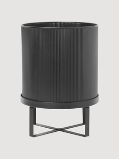 Bloempot Bau met gegroefd oppervlak