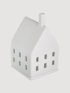 Porseleinen lichthuis Living, H 10 cm