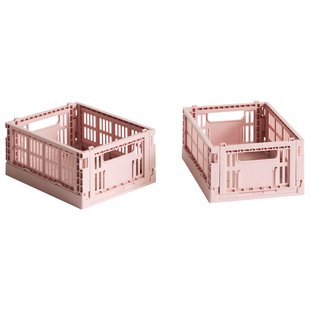 Hay Colour Crate Krat RE Opbergbak XS Set Van 2 Blush