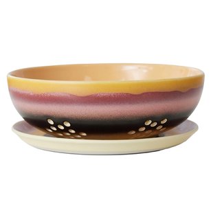 HKliving 70&#039;s Ceramic Berry Bowl Fruitschaal Sunset
