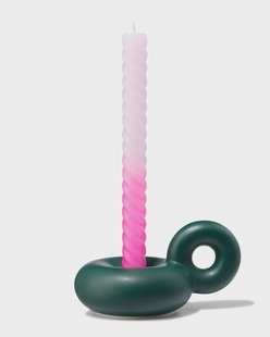 HEMA Kandelaar donut met oor groen (donkergroen)