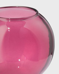 HEMA Vaas S Glas Bollen Rood (bordeauxrood) HEMA Vaas S Glas Bollen Rood (bordeauxrood)
