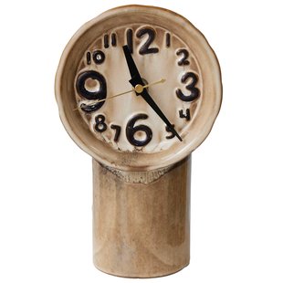 HKliving Retro Ceramic Klok Cream