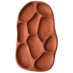 HKliving Acacia Hout Apppetizer Serveerschaal L 37x60