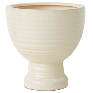 HKliving Stoneware Planter Bloempot&Oslash;36 Cream