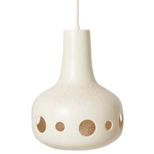 HKliving Ceramic Dangle Hanglamp&Oslash;24 Eggshell White