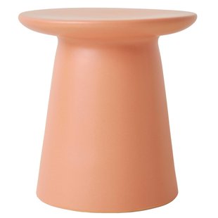 HKliving Earthenware Bijzettafel&Oslash;40 Peach