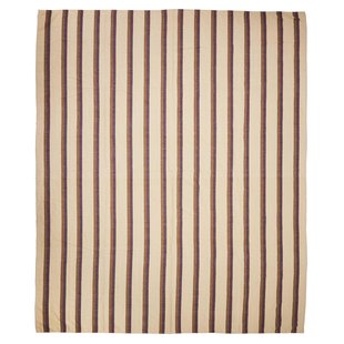 HKliving Vida Striped Bedsprei 230x275 Sand/Cream