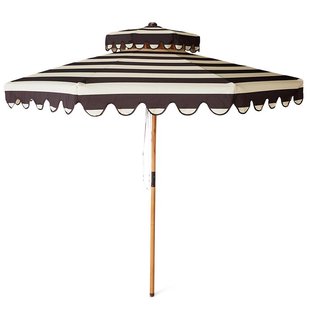 HKliving Striped Parasol&Oslash;270 Stracciatella