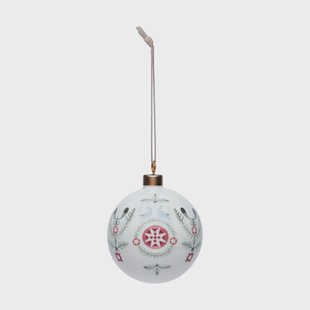 Rörstrand Swedish Grace Winter kerstbal Ø8 cm Wit