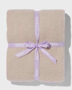 HEMA Plaid wol-look naturel 130x150 (naturel)