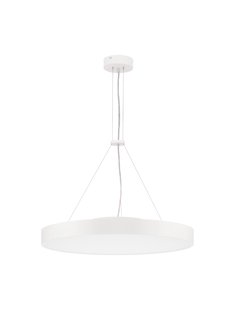 Nova Luce Perfect Profile - hanglamp - Ø 60 x 120 cm - 40W dimbare LED incl. - wit