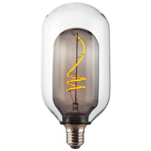 Nordlux Deco - Ø 9,5 x 19,8 cm - E27 - 4,1W dimbaar - 1800K - gerookt en transparant