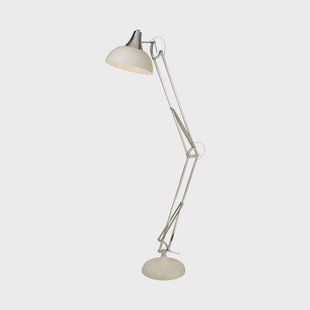 Searchlight Vloerlamp Goliath, crème, metaal, E27, 170 cm, verstelbaar