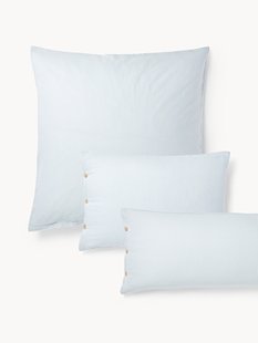 Flanellen kussenhoes Javon met fijne strepen