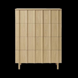 Normann Copenhagen Rib commode 4 lades Oak Normann Copenhagen Rib commode 4 lades Oak