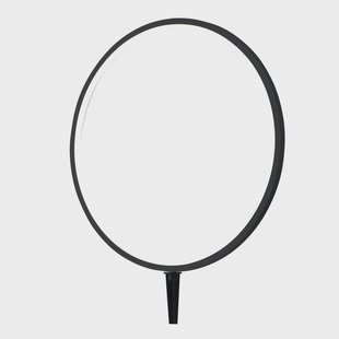 Lindby LED grondspies lamp Syrene, 45 cm, zwart, aluminium