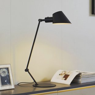 Lindby Corali tafellamp, zwart, metaal, hoogte 64cm