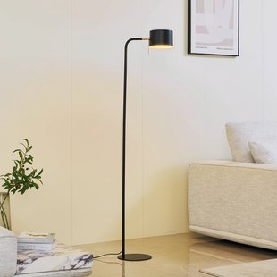 Lindby Vloerlamp Kaida, zwart, metaal