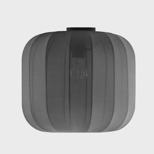 Lindby Helin plafondlamp, grijs, stof, Ø 35 cm